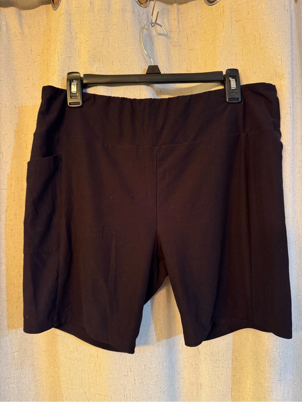 No Boundaries Black Bike Shorts with Side Pockets
